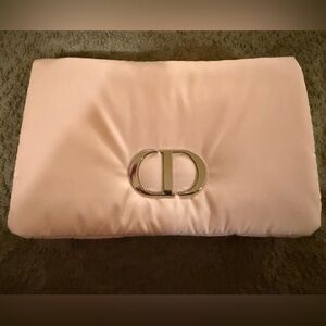 Christian Dior Nylon pouch Pink Limited Edition 2025 Makeup Bags CD Logo New